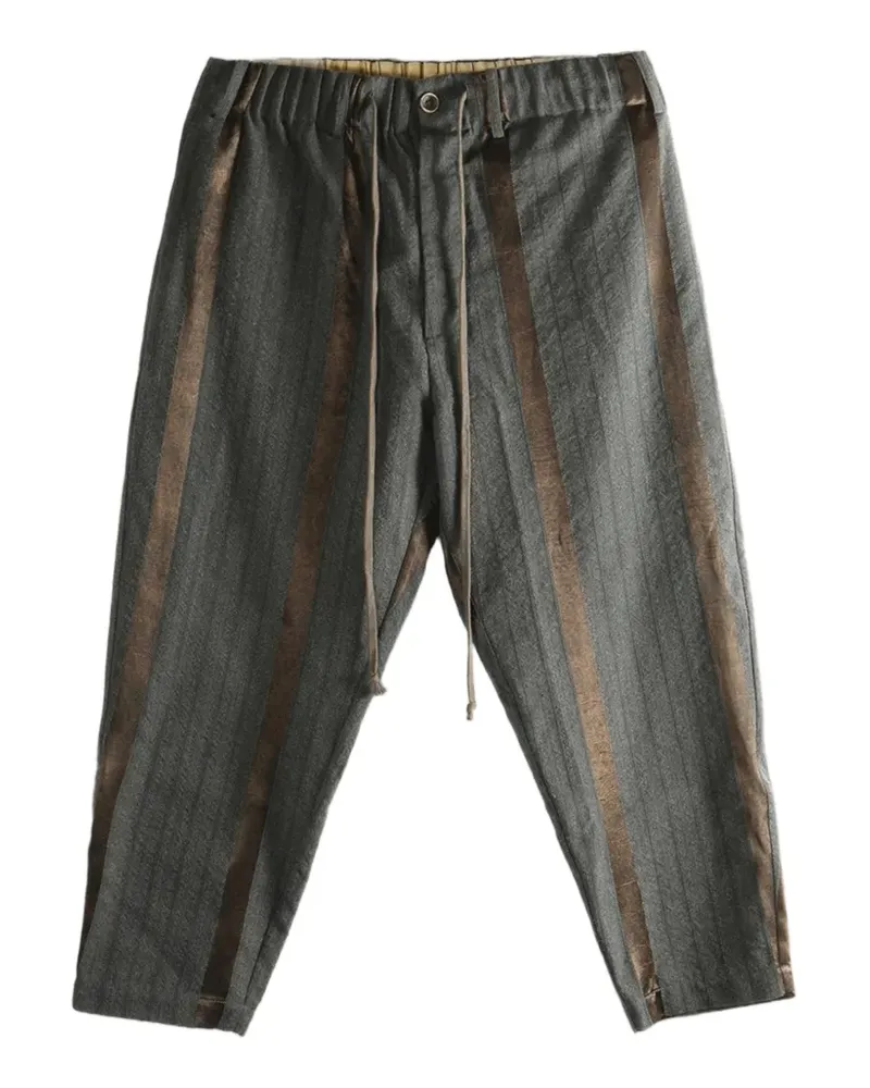 Uma Wang striped pyjama trousers - Grau Grau