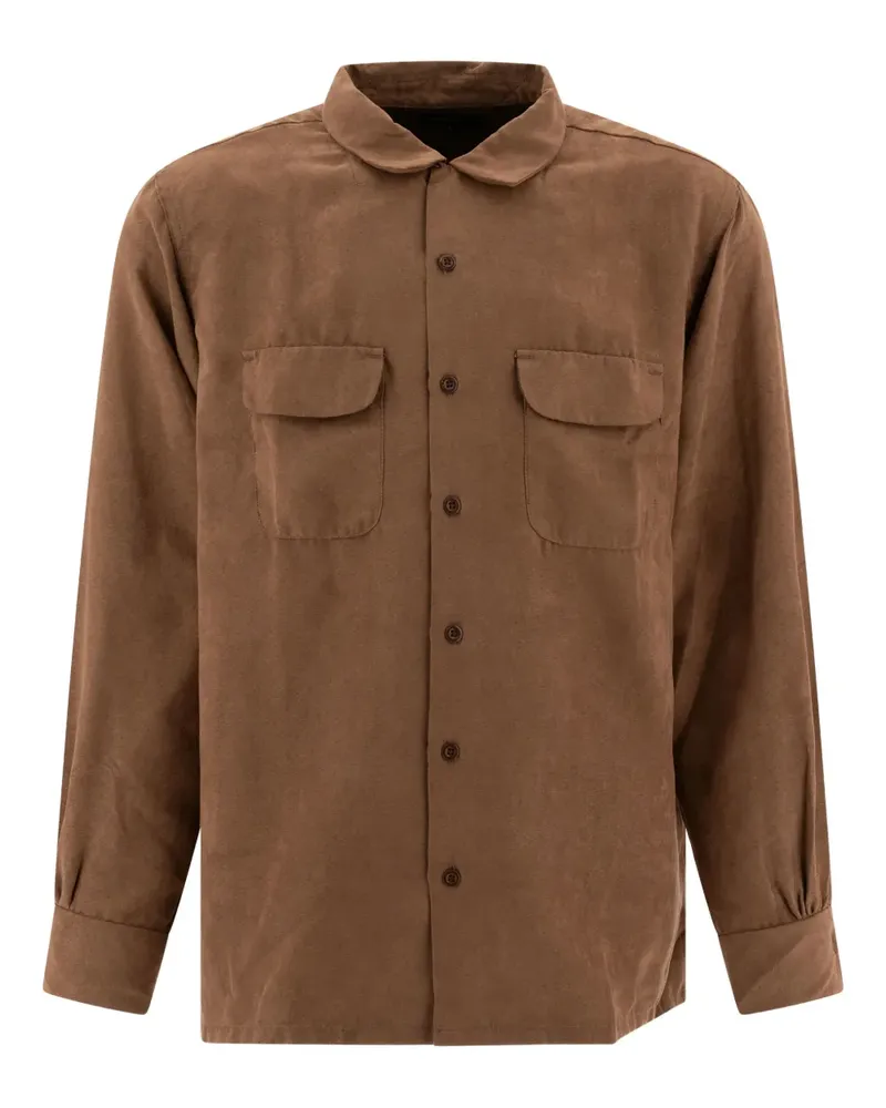 Engineered Garments Classic Hemd mit Taschen - Braun Braun