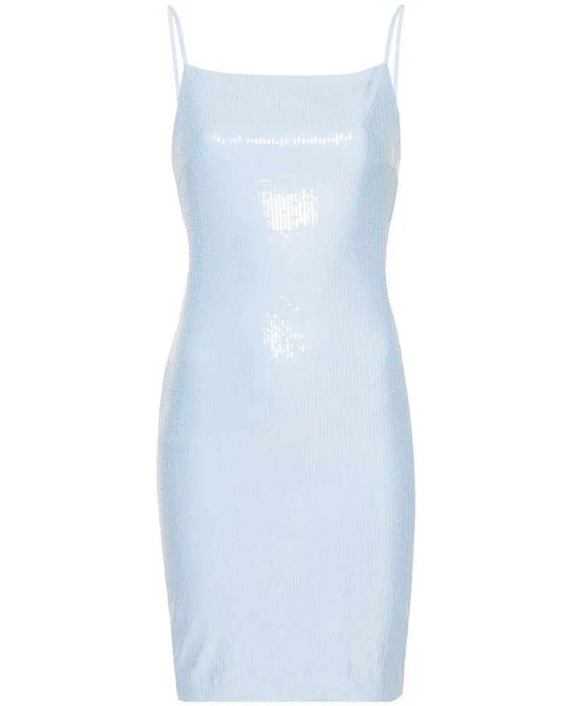 ROTATE Birger Christensen Slipkleid mit Pailletten - Blau Blau