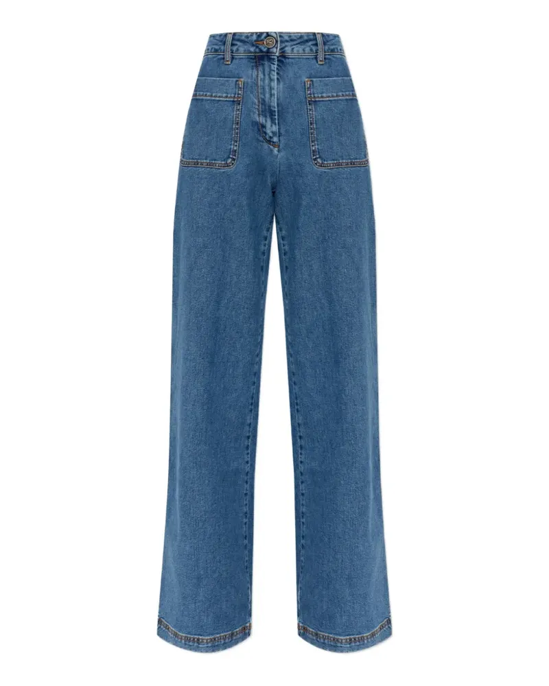 Etro patch-pockets jeans - Blau Blau