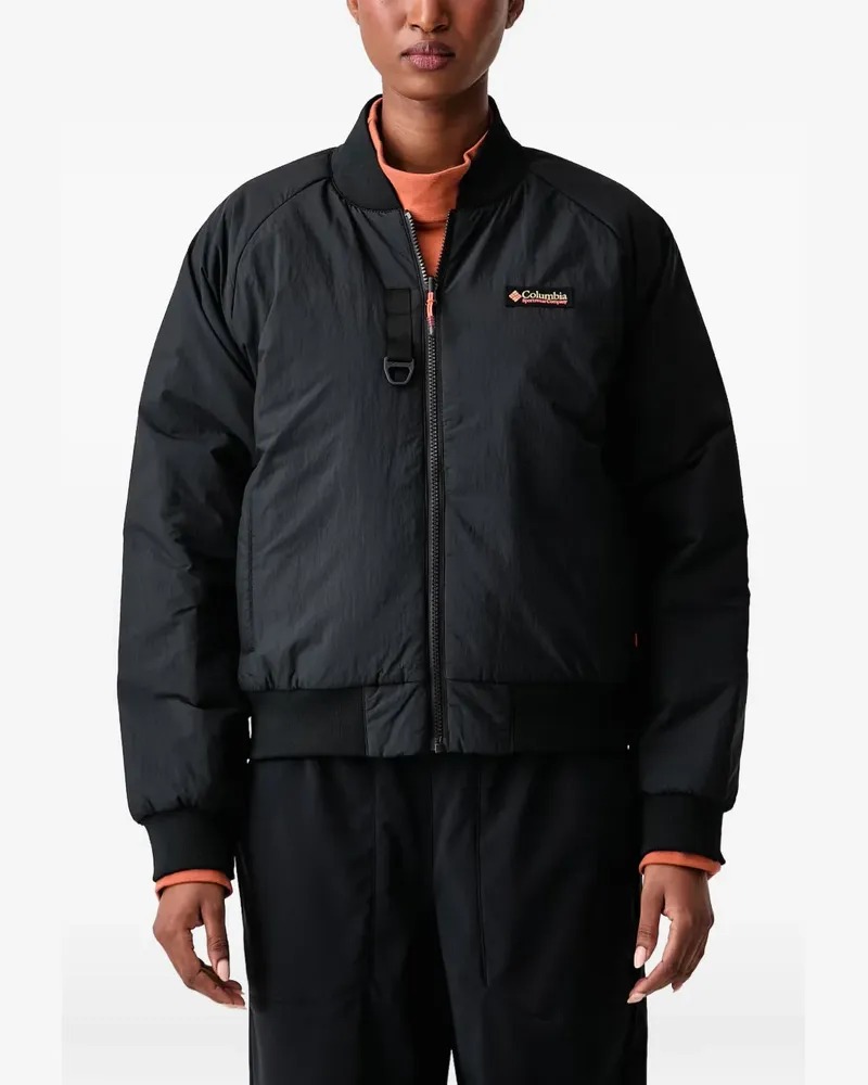 Columbia Sportswear Company Sauvie Sky logo-patch reversible bomber jacket - Schwarz Schwarz