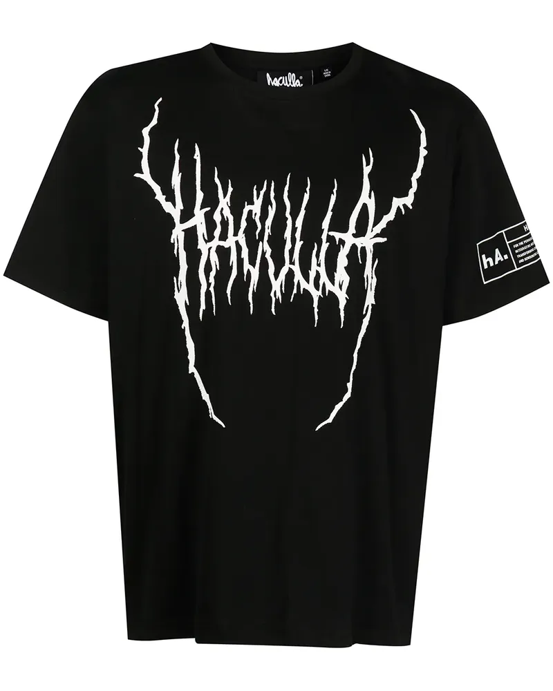 Haculla T-Shirt mit Demon-Print - Schwarz Schwarz