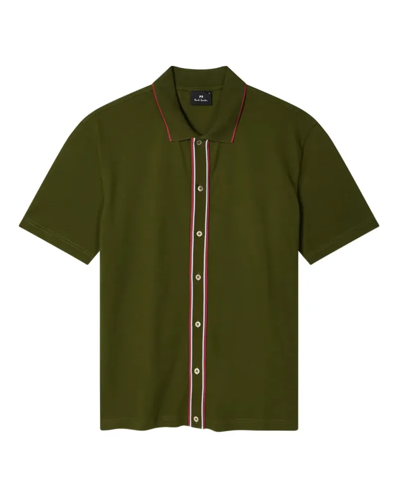 Paul Smith Hemd mit Streifendetail - Grün Grün