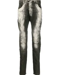 Masnada Ausgeblichene Slim-Fit-Jeans Schwarz