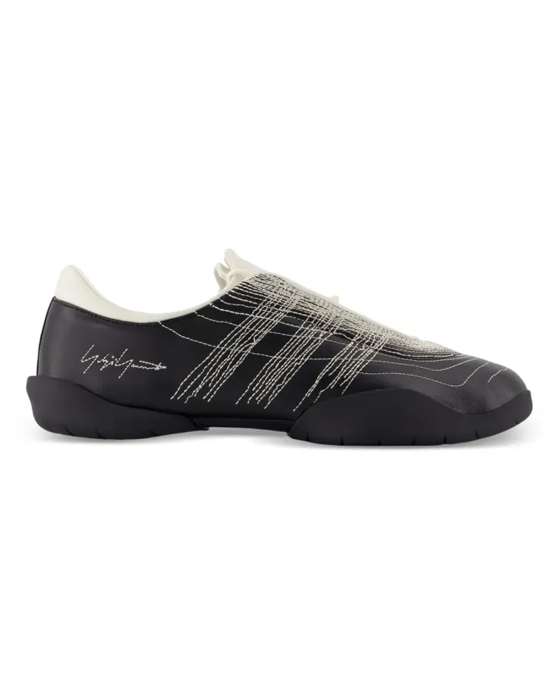 Y-3 Regu embroidered low-top sneakers - Schwarz Schwarz