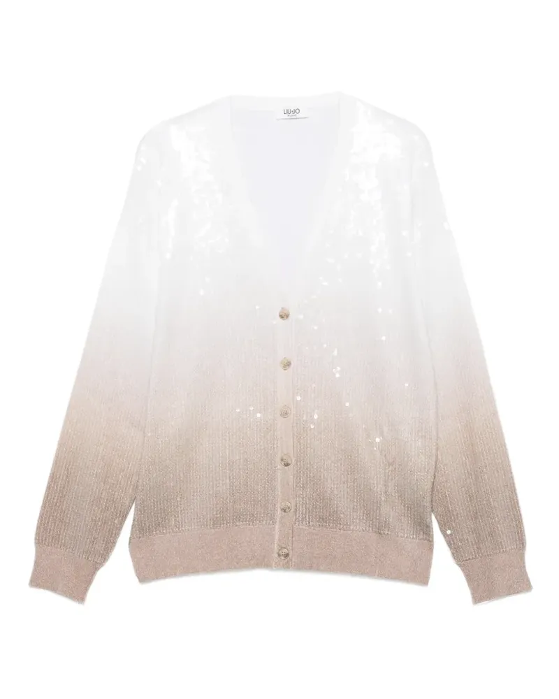 Liu Jo Cardigan mit Pailletten - Weiß Weiß