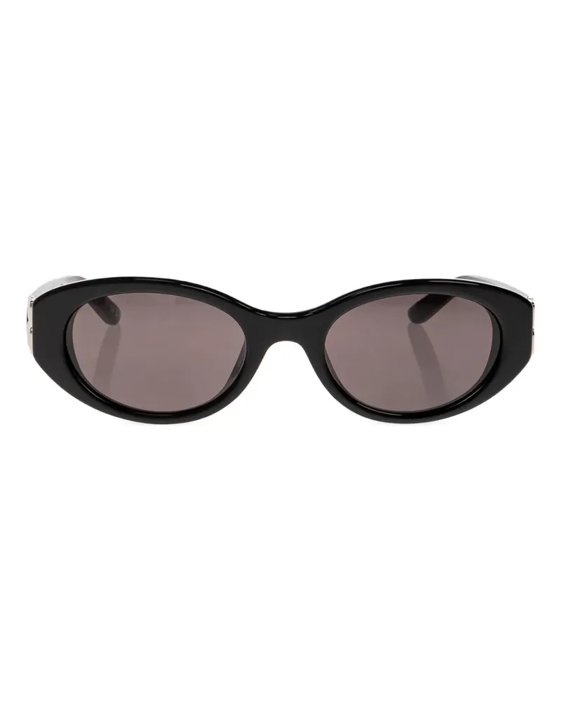 Balenciaga Cosmo round af Sonnenbrille in Schwarz Schwarz