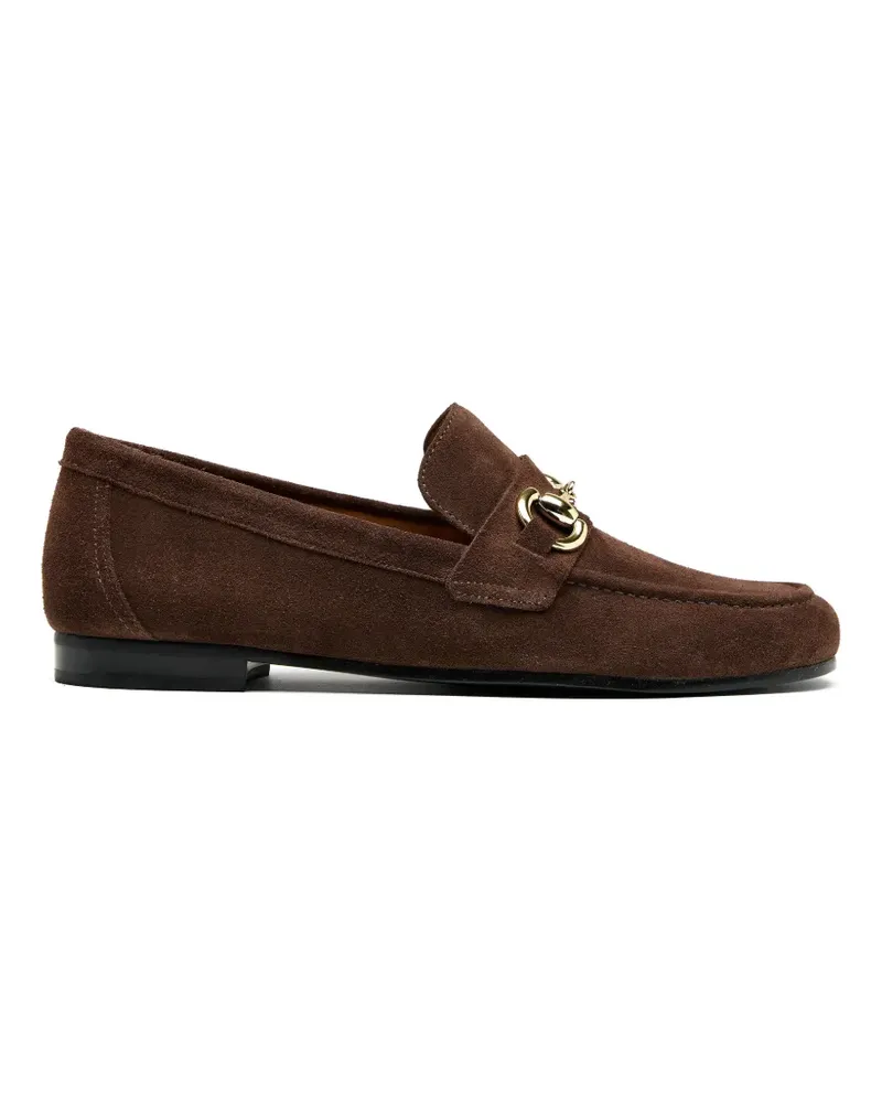 Sarah Chofakian Praga buckle loafers - Braun Braun