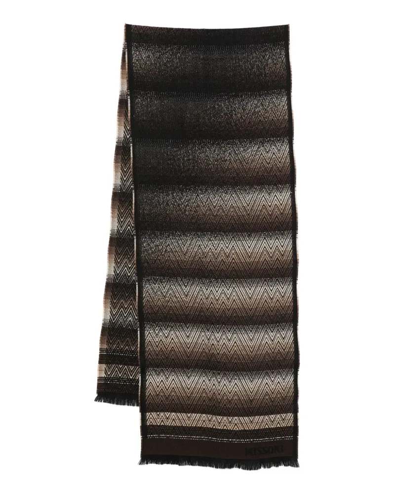 Missoni Chevron scarf (38cm x 180cm) - Braun Braun