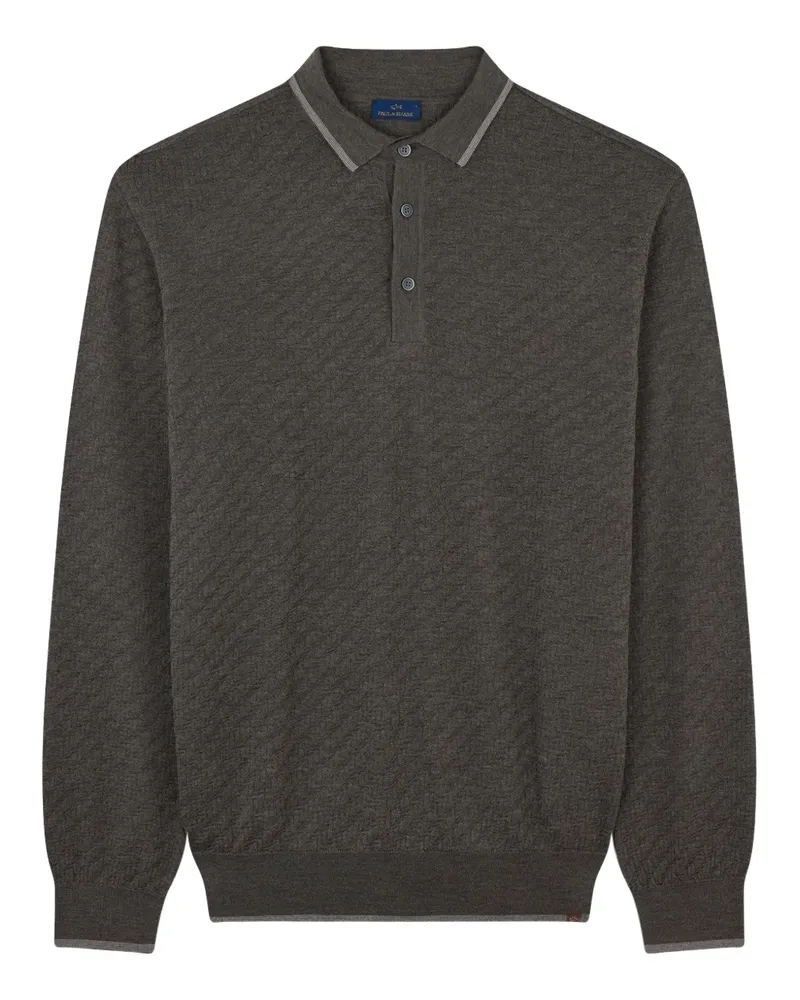 Paul & Shark Gemustertes Poloshirt - Braun Braun