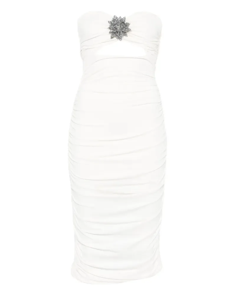Amen jewel-embellished strapless dress - Weiß Weiß