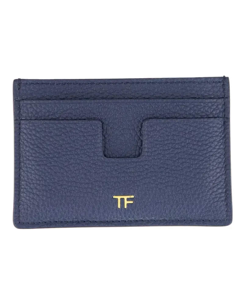 Tom Ford Portemonnaie aus strukturiertem Leder - Blau Blau