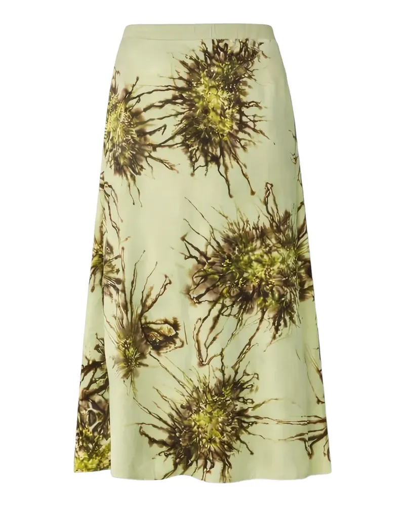 Rabens Saloner Elmi floral midi skirt - Grün Grün