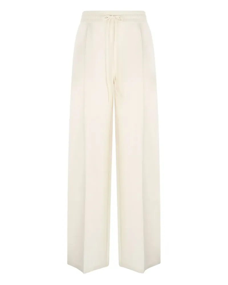 Roberto Cavalli drawstring wide-leg trousers - Nude Nude