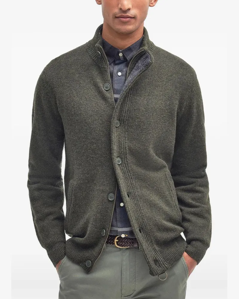 Barbour Essential elbow-patch cardigan - Grün Grün