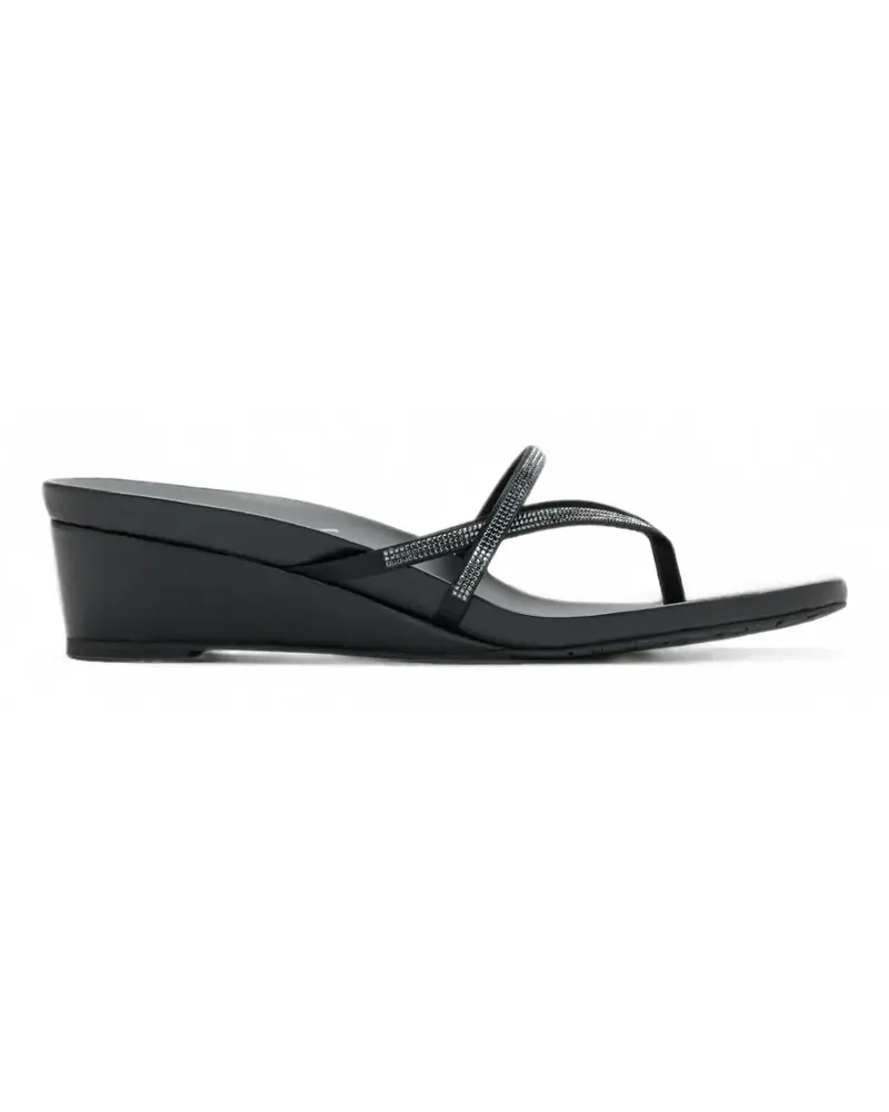 Pedro Garcia Wilon crystal-embellished heeled sandals - Schwarz Schwarz