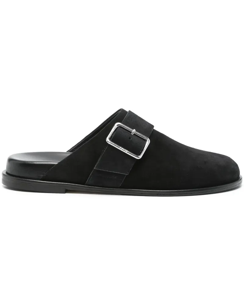 aeyde Finja Slipper - Schwarz Schwarz