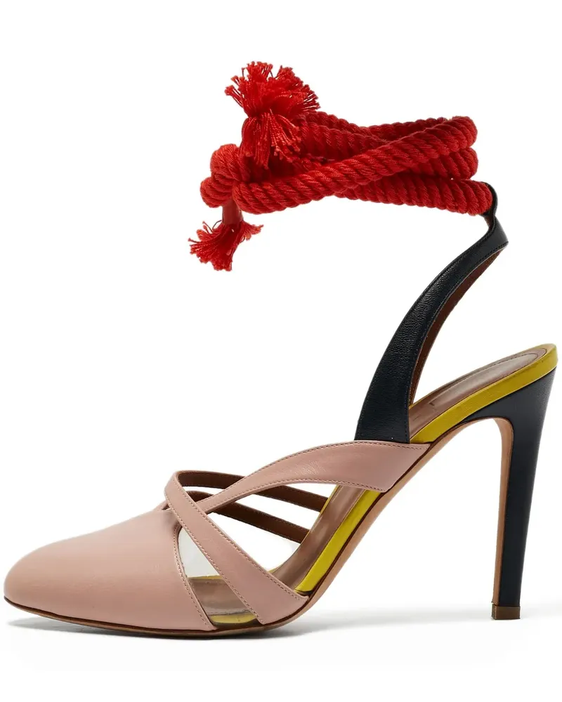 Malone Souliers x Roksanda 2024 Pumps mit Kordelband 100mm - Nude Nude
