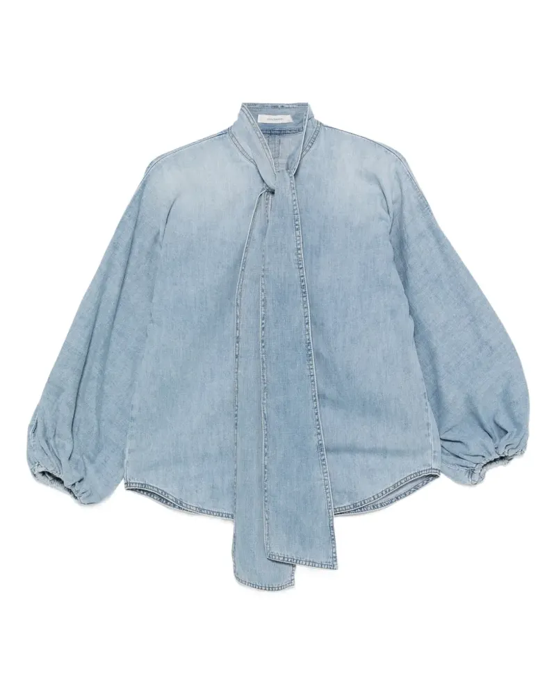 Zimmermann Indra tie-neck blouse - Blau Blau