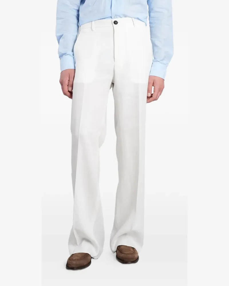 Tagliatore pressed-crease tailored trousers - Weiß Weiß