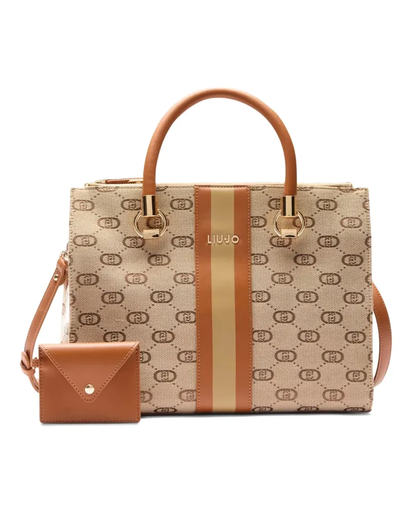 Liu Jo Handtasche mit Muster - Braun Braun