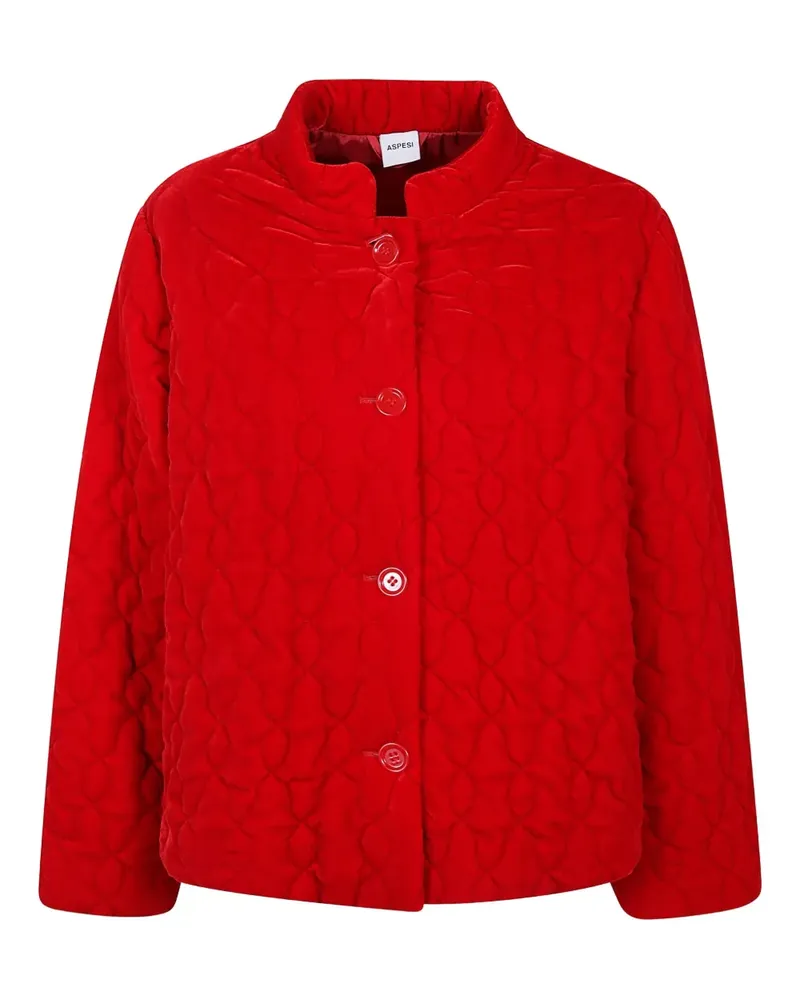 ASPESI Gesteppte Jacke mit Knöpfen - Rot Rot