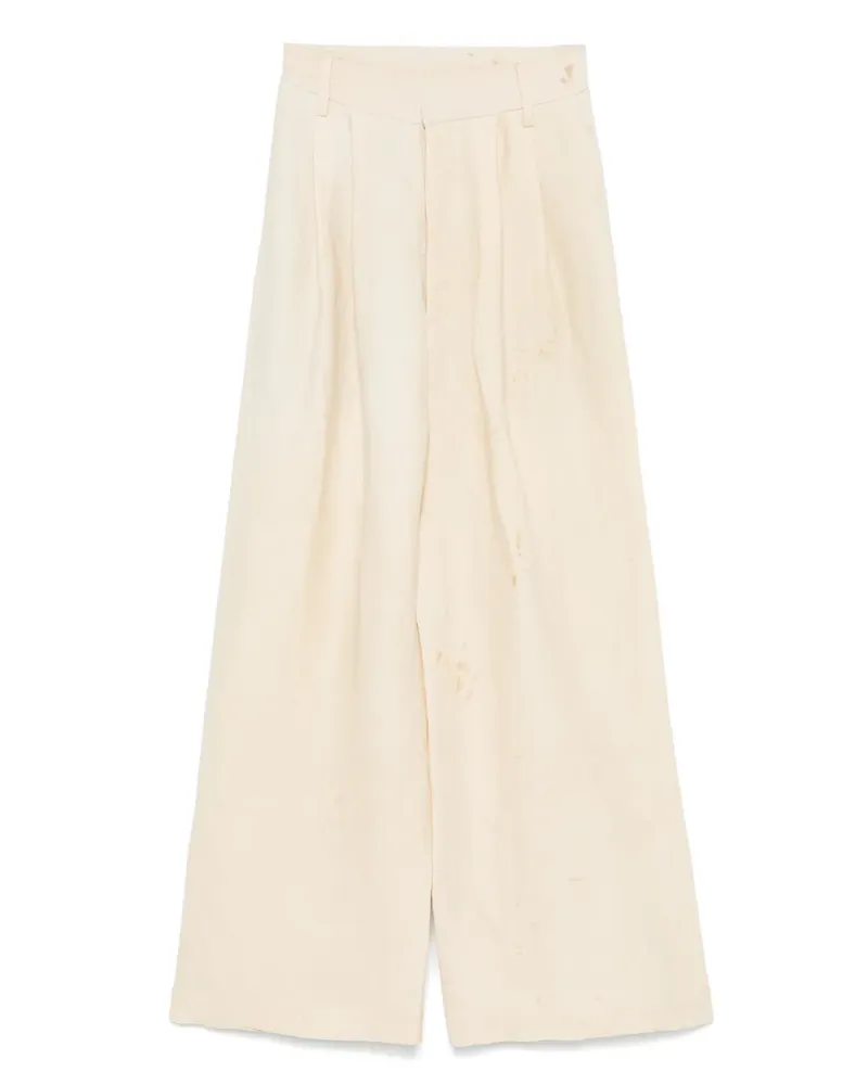 Uma Wang Hose mit Faltendetail - Nude Nude
