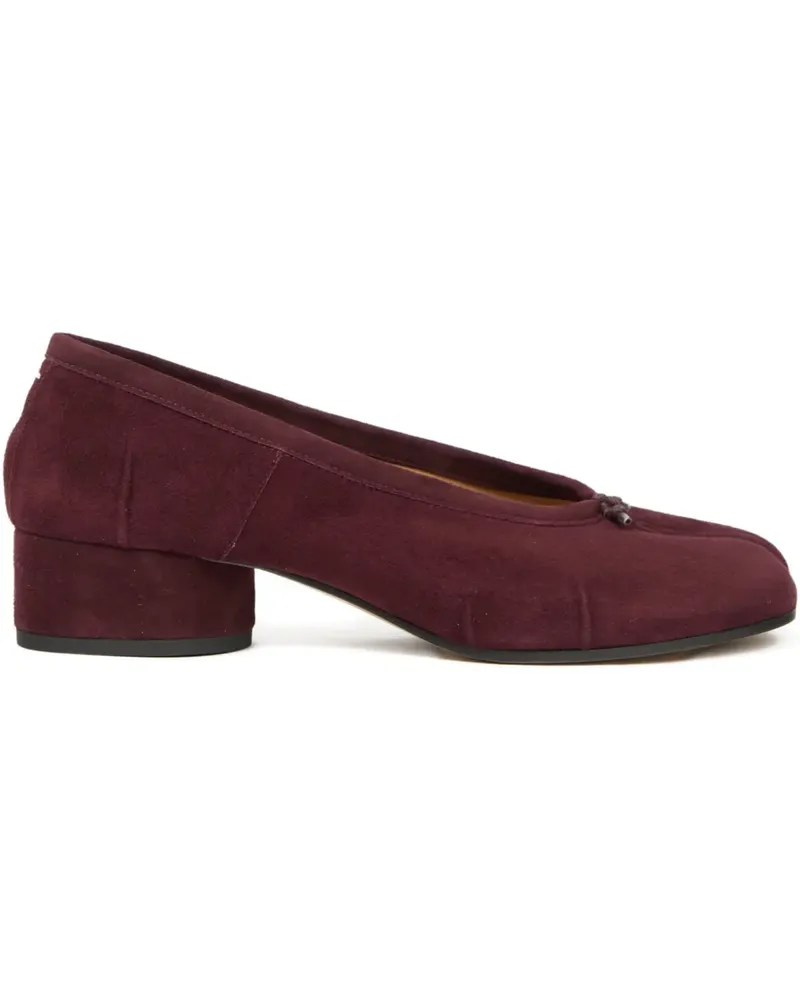 Maison Margiela Tabi Wildleder-Pumps mit Blockabsatz - Rot Rot