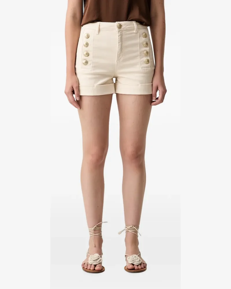 VICOLO Shorts mit Knopfverzierung - Nude Nude