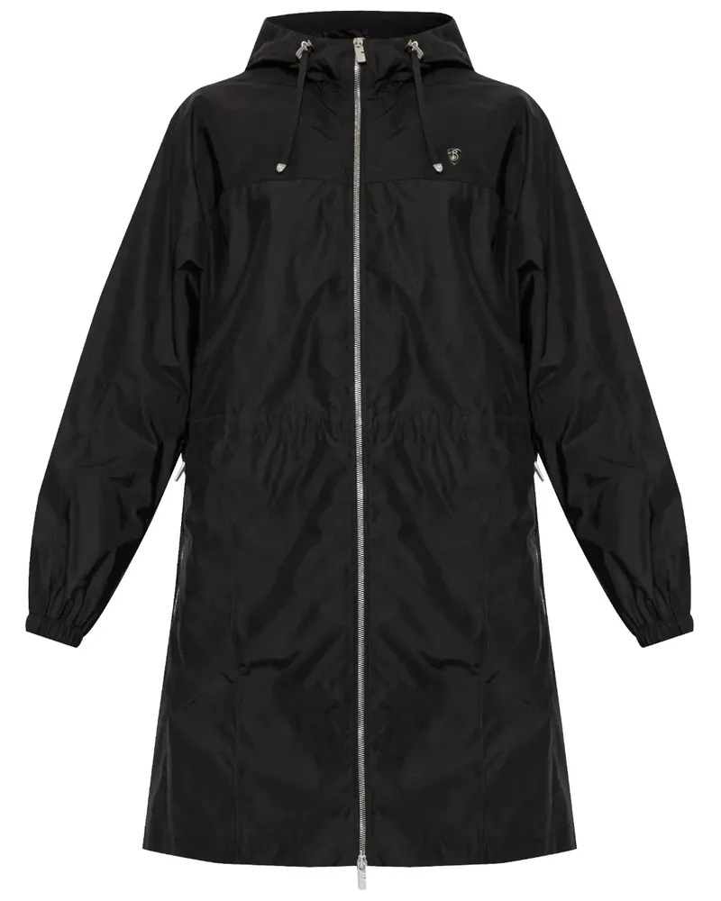 Burberry Mantel mit Logo-Schild - Schwarz Schwarz