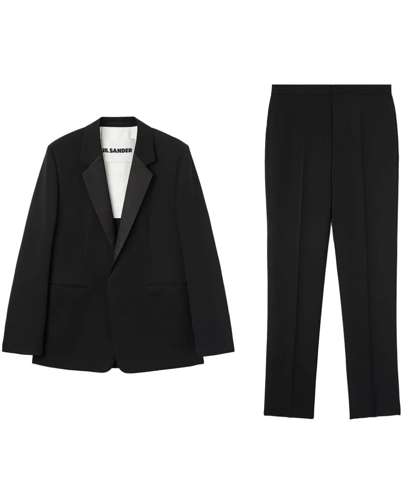 Jil Sander Einreihiger Anzug - Schwarz Schwarz