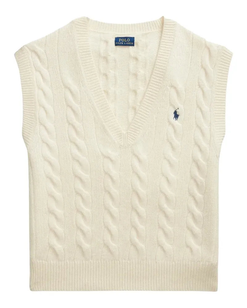 Ralph Lauren Pullunder mit Zopfmuster - Nude Nude