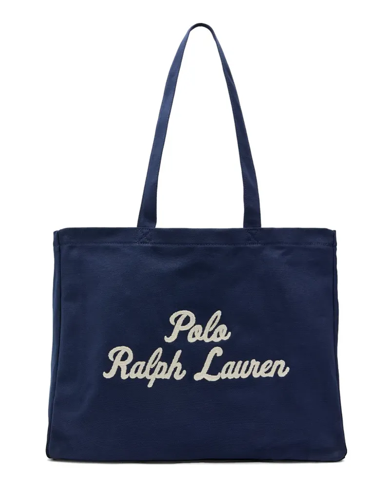 Ralph Lauren Tote Bag mit Stickerei - Blau Blau