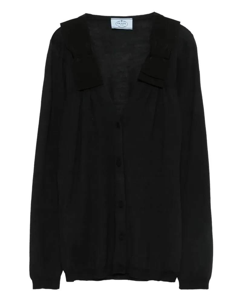 Prada fine-knit cardigan - Blau Blau