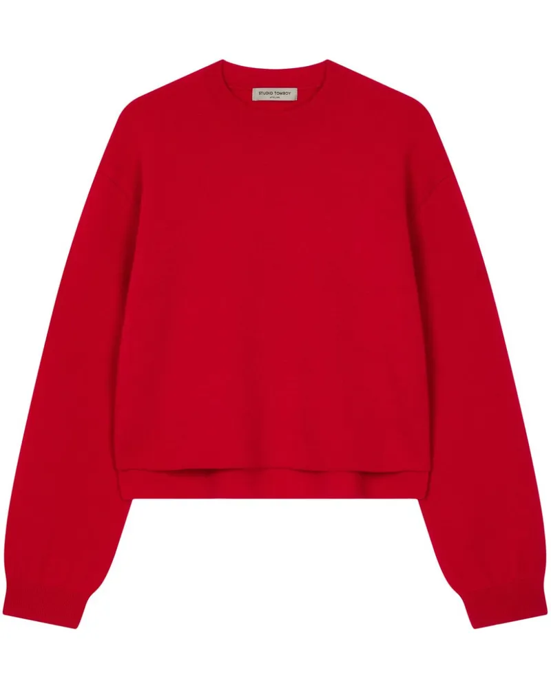 STUDIO TOMBOY Pullover mit Rundhalsausschnitt - Rot Rot