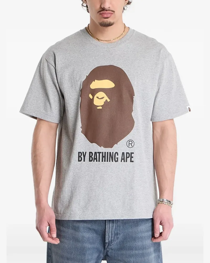 BAPE printed T-shirt - Grau Grau