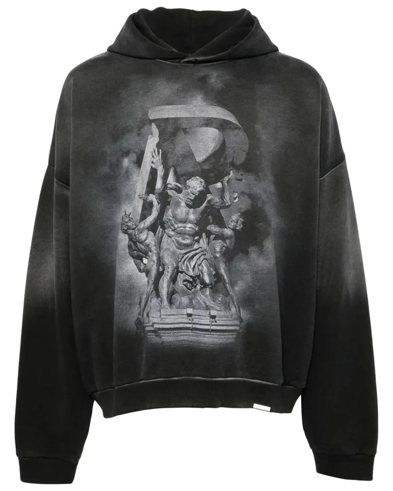REPRESENT Hoodie mit grafischem Print - Schwarz Schwarz