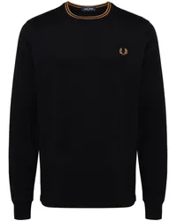 Fred Perry T-Shirt mit Streifendetails Blau