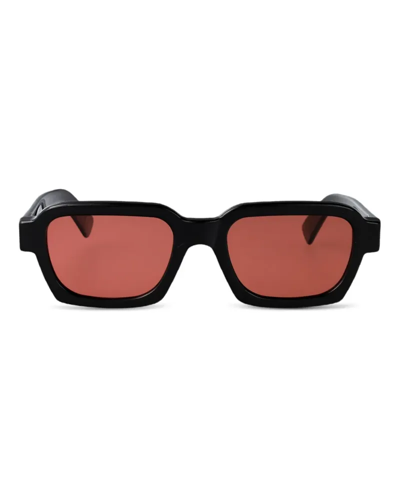 RETROSUPERFUTURE Caro Sonnenbrille mit eckigem Gestell - Schwarz Schwarz