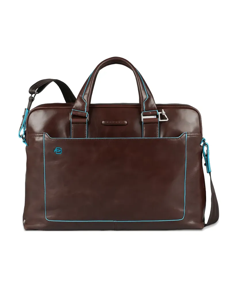 Piquadro personalizable laptop bag - Braun Braun