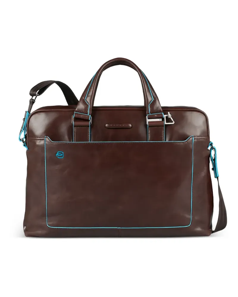 Piquadro personalizable laptop bag - Braun Braun