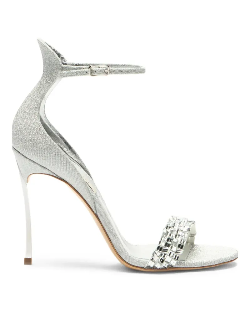 Casadei Cappa Blade Sandalen mit Kristallen - Silber Silber