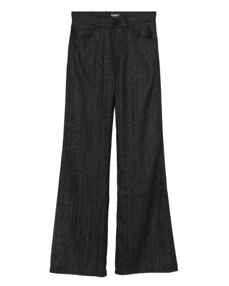 Dondup Hose mit Nadelstreifen - Schwarz Schwarz