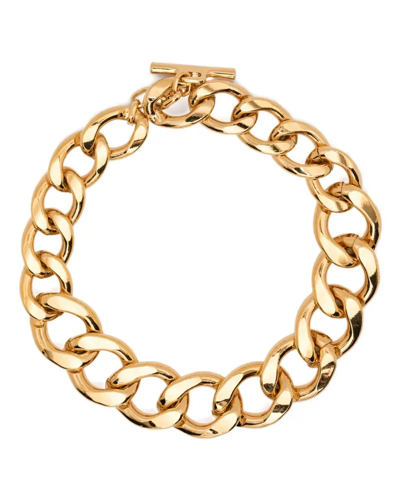 P.A.R.O.S.H. logo-engraved necklace - Gold Gold