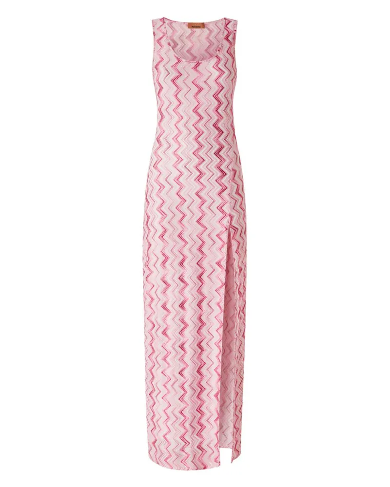 Missoni Strandkleid mit Zickzackmuster - Rosa Rosa