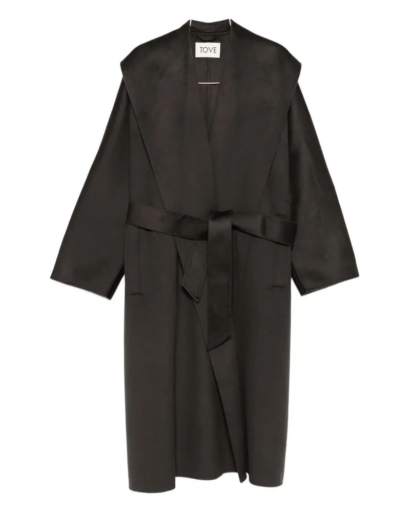 TOVE Fenn Oversized-Mantel - Schwarz Schwarz