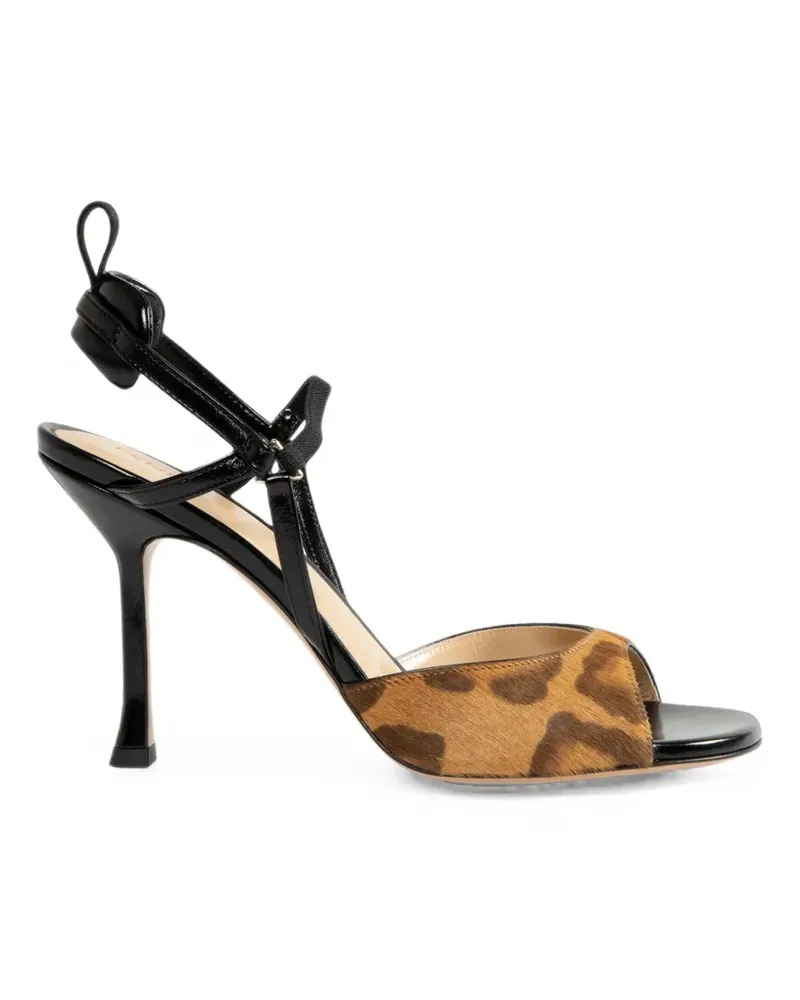Fendi Very Colibrì Sandalen mit Leopardenprint - Braun Braun