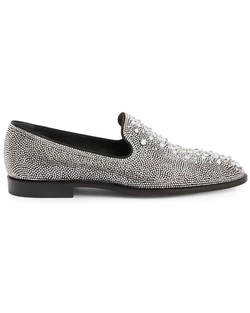 Giuseppe Zanotti Anthime Loafer mit Kristallen - Schwarz Schwarz
