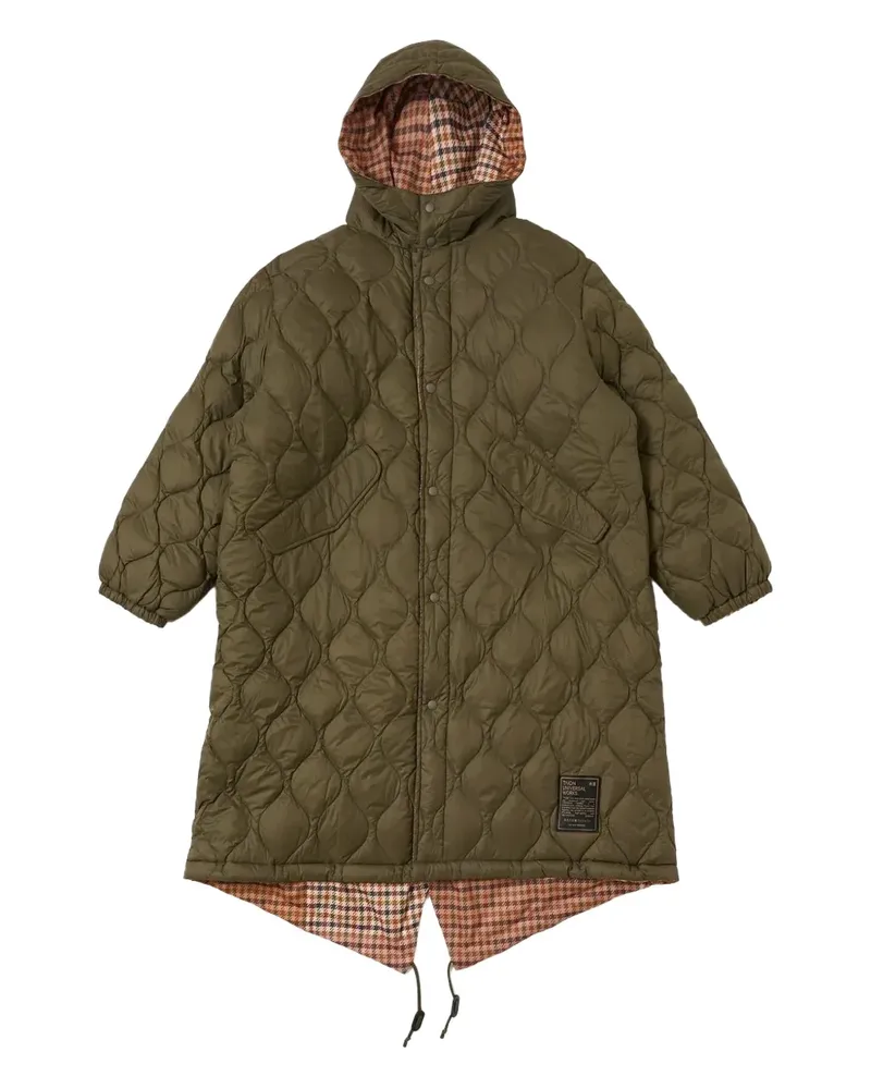Universal Works x Taion wendbarer Kapuzenparka - Grün Grün