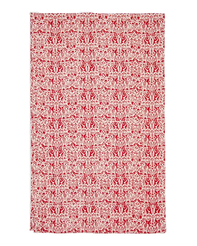 Les-Ottomans Tischdecke mit Weihnachtsprint - Rot Rot